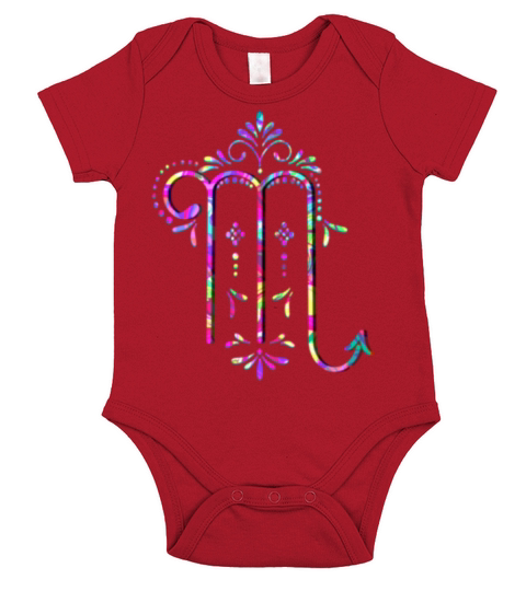 Neon Horoscopes Scorpio357 Short Sleeve Baby One-Piece