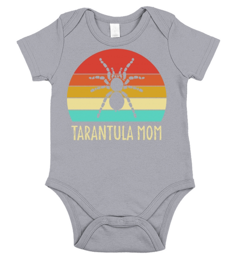 Retro Tarantula Vintage Tarantula Mom Short Sleeve Baby One-Piece