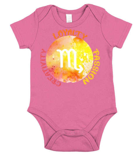 Scorpio Zodiac Sign Short Sleeve Baby One-Piece