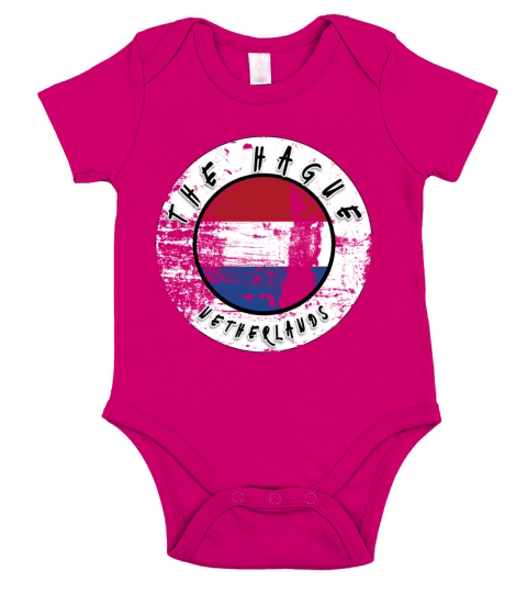 The Hague Netherlands Vintage Short Sleeve Baby One-Piece