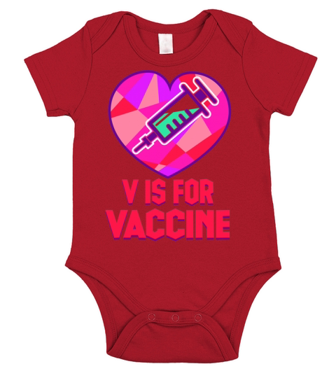 V is for Valentine Shirts Funny Valentines Day Hum Short Sleeve Baby One-Piece