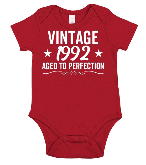 Vintage 1992 Aged To Perfection Short Sleeve Baby One-Piece