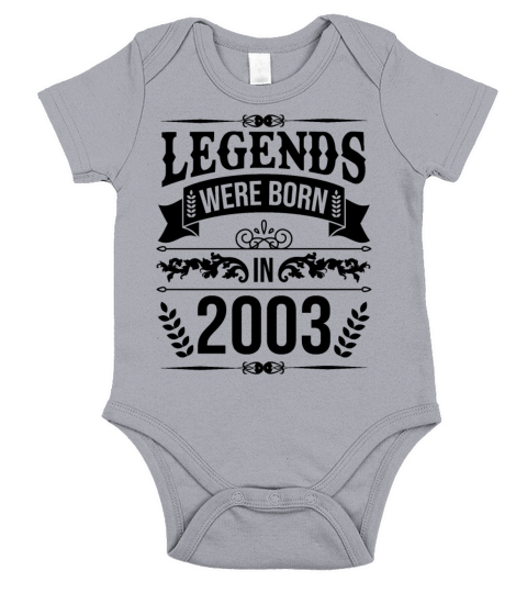 Vintage 2003 20th Birthday Gifts Men Women Short Sleeve Baby One-Piece