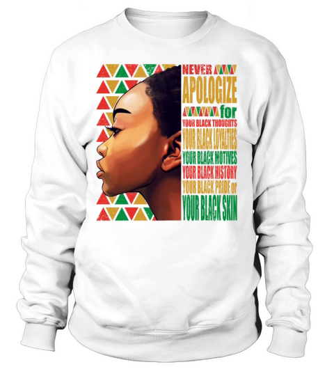 African Women Black Pride Black History Month Sweatshirt Unisex