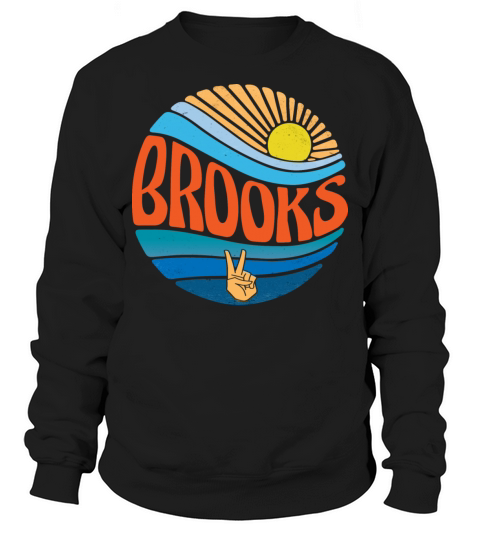 Brooks Shirt Vintage Sunset Brooks Groovy Tie Dye Sweatshirt Unisex
