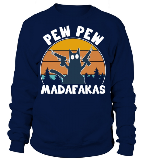 CAT PEW PEW VINTAGE Sweatshirt Unisex