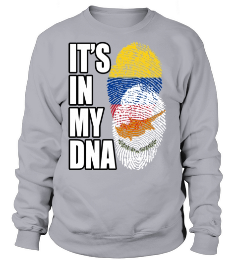 Cypriot And Colombian Mix Heritage DNA Flag Sweatshirt Unisex