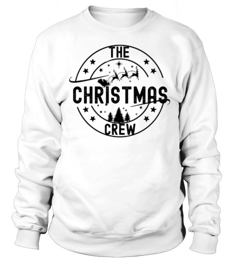 Funny Christmas Tree Crew Grunge Matching Pajama Sweatshirt Unisex