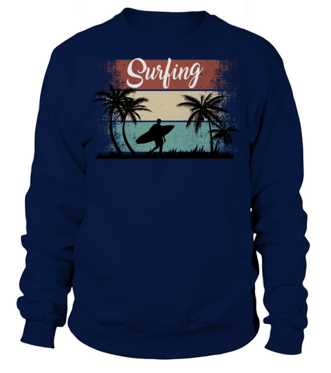 Retro Vintage Surfing Sweatshirt Unisex