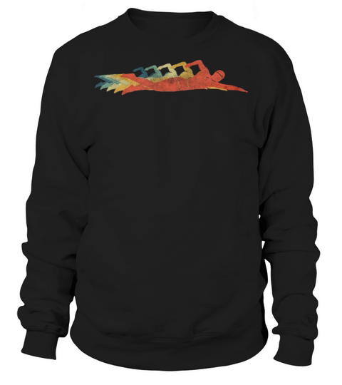 Swimming Man Retro Vintage Color Sweatshirt Unisex