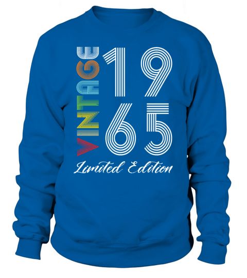 Vintage 1965 Vintage Birthday Retro Vintage Sweatshirt Unisex