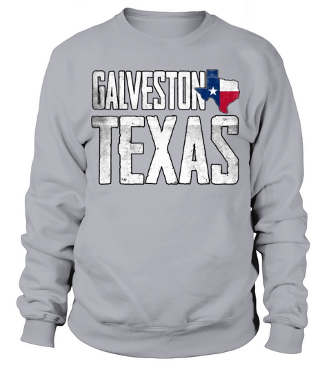 Vintage Galveston Texas Flag Sweatshirt Unisex