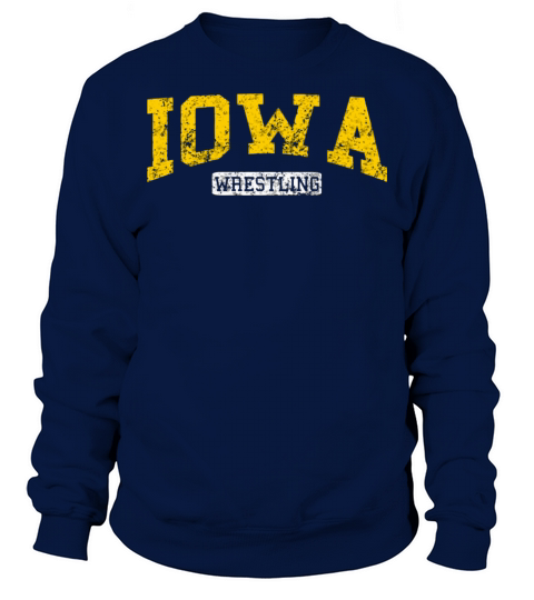 Vintage Iowa Classic Wrestling Freestyle Sweatshirt Unisex