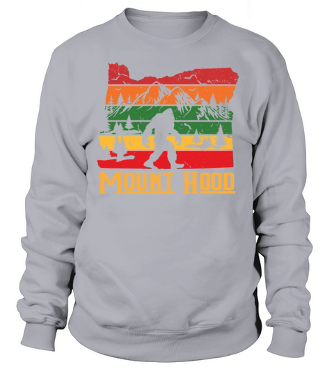 Vintage Oregon Bigfoot Mount Hood Mountain Hiking Sweatshirt Unisex