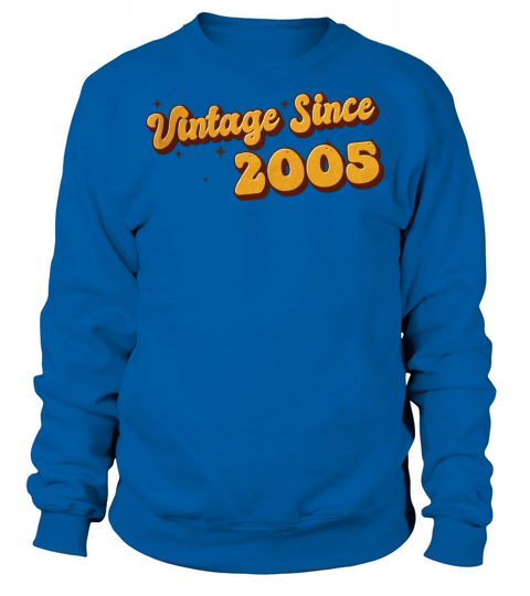 Vintage since 2005 18 Years Old - Groovy 18th Sweatshirt Unisex