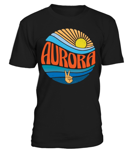 Aurora Shirt Vintage Sunset Aurora Groovy Tie Dye T-Shirt Unisex