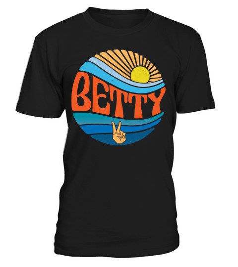 Betty Shirt Vintage Sunset Betty Groovy Tie Dye T-Shirt Unisex