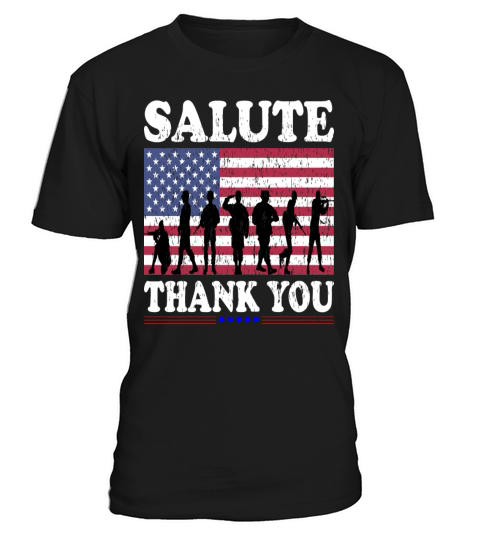 US USA American Flag Thank you Veterans Proud Vets T-Shirt Unisex