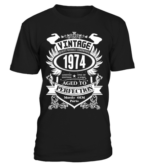 Vintage 1974 Aged To Perfection T-Shirt Unisex