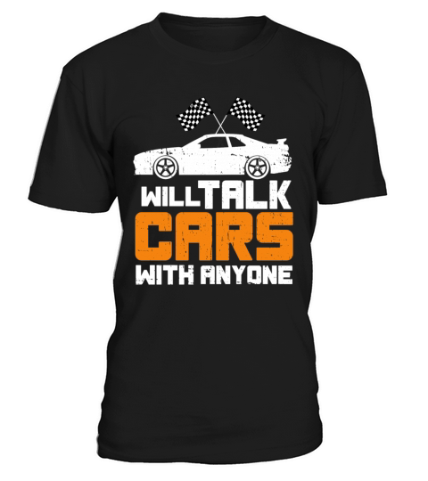 Will Talk Cars With Anyone Retro Vintage Design T-Shirt Unisex