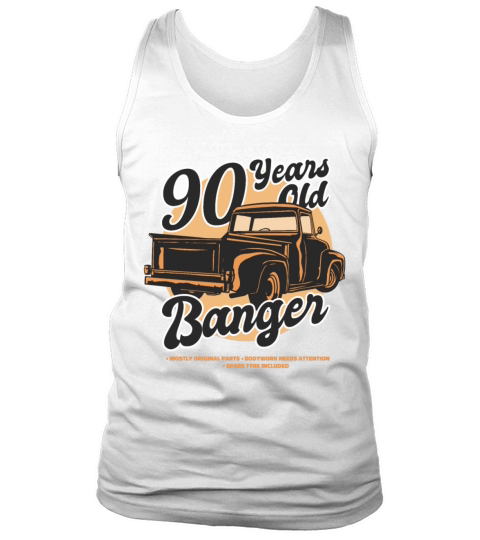 90 Years Old Vintage Classic American Car Truck Tank Top Unisex