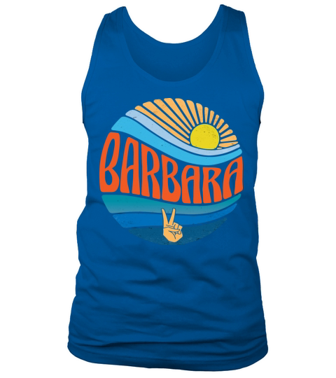 Barbara Shirt Vintage Sunset Barbara Groovy Tie Tank Top Unisex