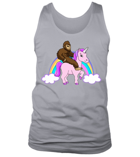 Bigfoot Riding A Unicorn Tank Top Unisex
