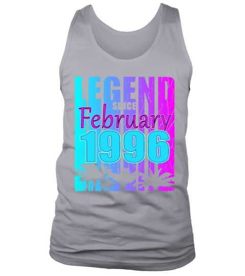 Born in 1996 Legend February Vintage Tank Top Unisex