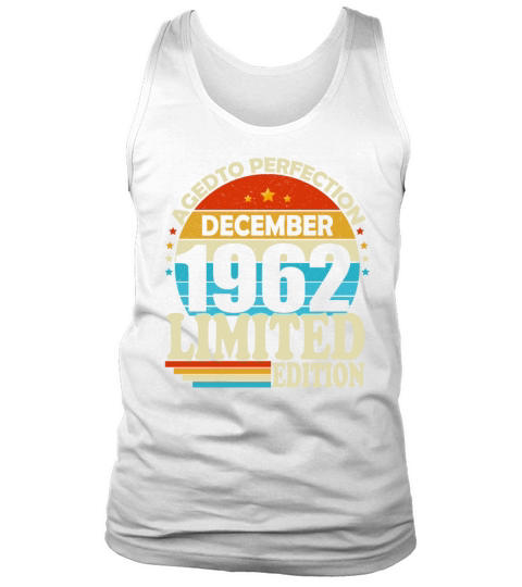 December 1962 Vintage vintage retro birthday Tank Top Unisex