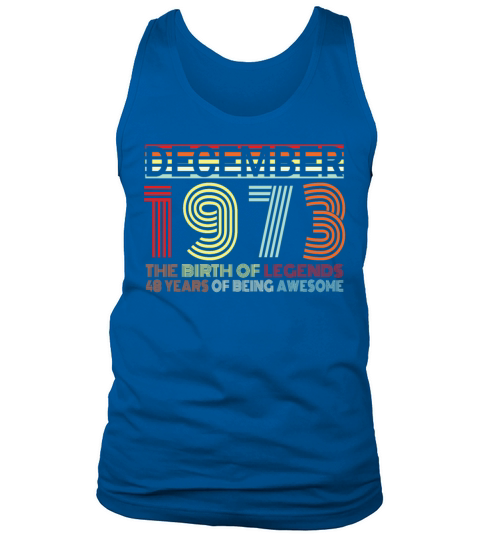 December 1973 Vintage Gift Tank Top Unisex