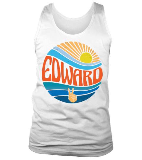 Edward Shirt Vintage Sunset Edward Groovy Tie Dye Tank Top Unisex
