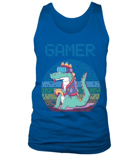 Gamer Retro Video Games Vintage Gaming Funny Croco Tank Top Unisex