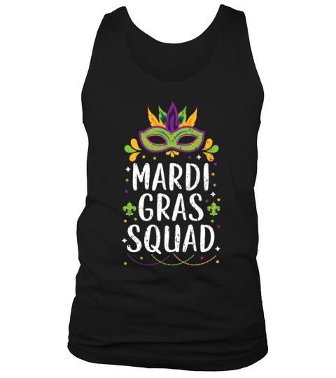 Mardi Gras Squad New Orleans Louisiana Parade Tank Top Unisex