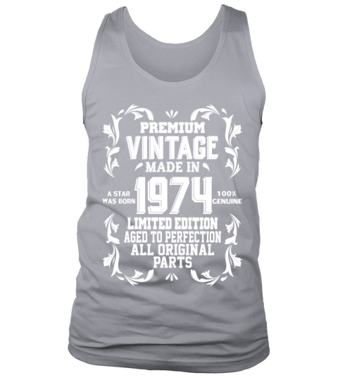 Premium Vintage 1974 Tank Top Unisex