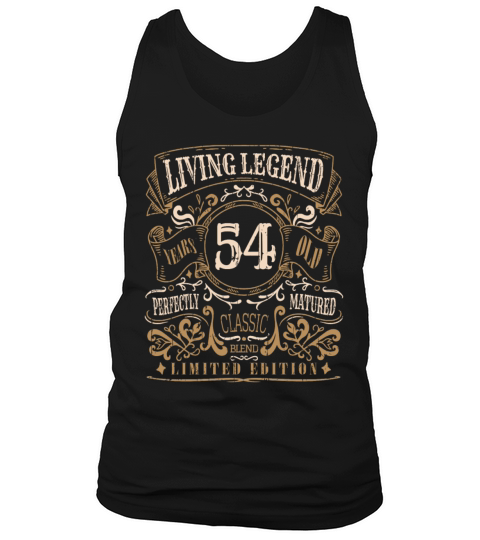 Retro Vintage Birth Whiskey Age 54 Years Old Tank Top Unisex