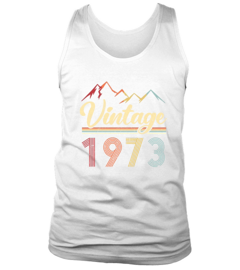 Vintage 1973 48th Birthday Retro 48 Years Old Tank Top Unisex