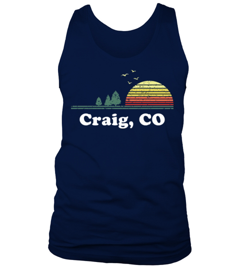 Vintage Craig Colorado Home Souvenir Print Tank Top Unisex