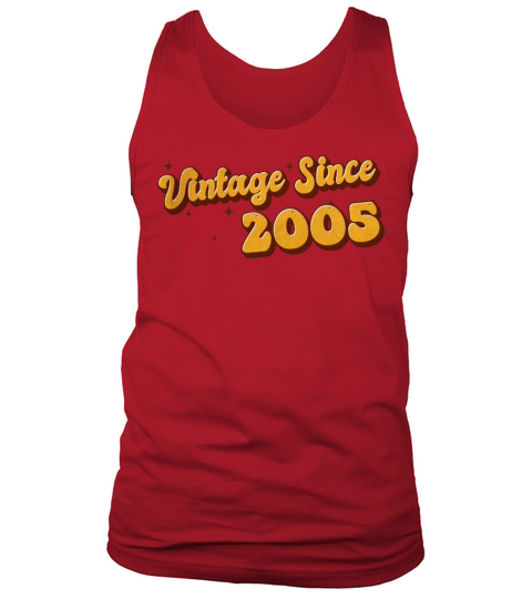 Vintage since 2005 18 Years Old - Groovy 18th Tank Top Unisex