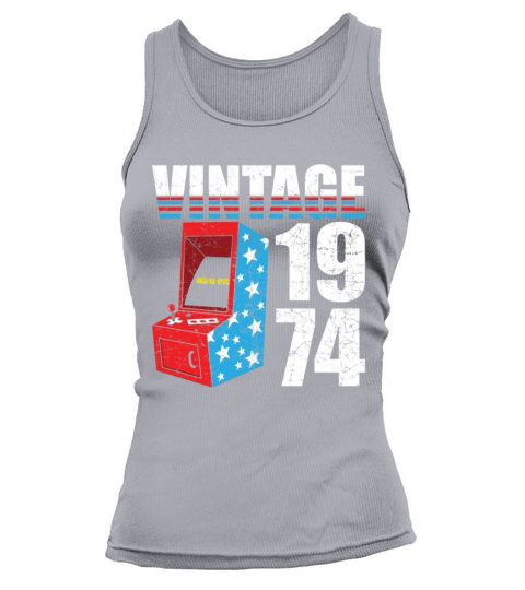 1974 Vintage born in Retro age Birthday gift idea Tank top Woman