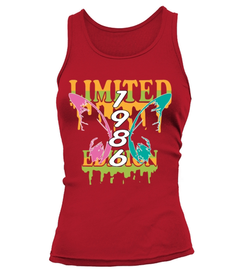 1986 Born Limited Edition Butterfly Gift Tank top Woman