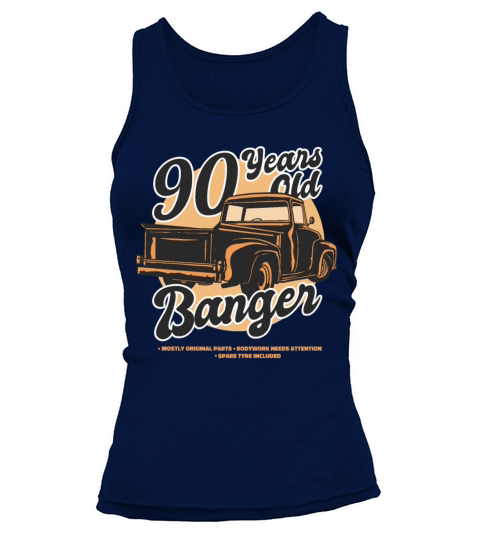 90 Years Old Vintage Classic American Car Truck Tank top Woman