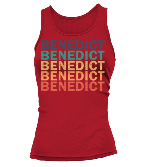 Benedict Name T Shirt - Benedict Vintage Retro Nam Tank top Woman