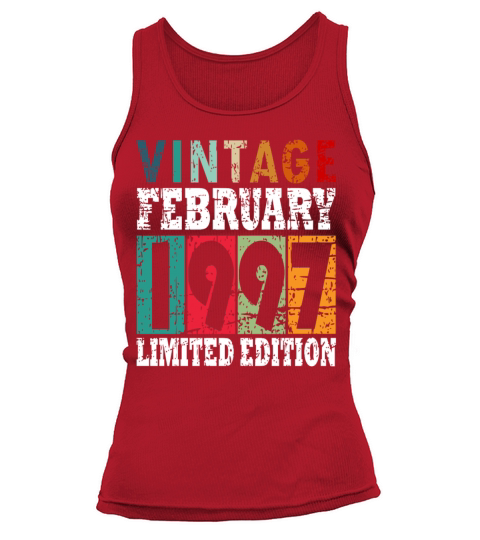 Born 1997 February 26th Birthday Gift Tank top Woman
