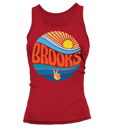 Brooks Shirt Vintage Sunset Brooks Groovy Tie Dye Tank top Woman
