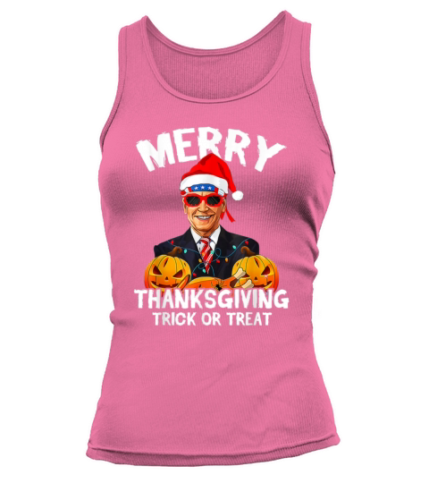 merry thanksgiving trick or treat joe biden Tank top Woman
