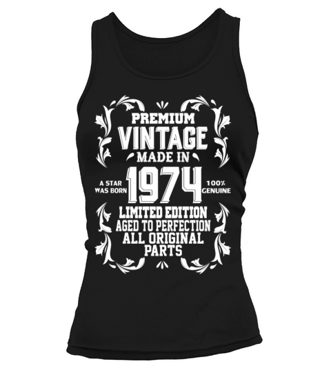 Premium Vintage 1974 Tank top Woman