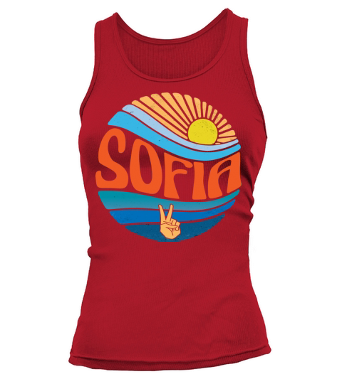 Sofia Shirt Vintage Sunset Sofia Groovy Tie Dye Tank top Woman