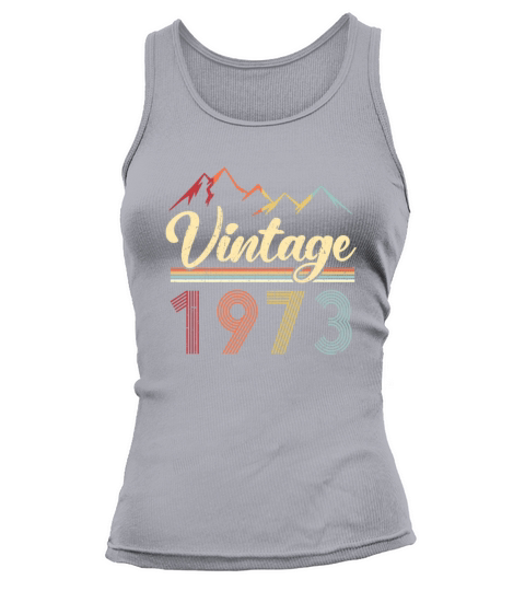 Vintage 1973 48th Birthday Retro 48 Years Old Tank top Woman
