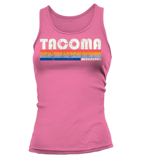 Vintage 70S 80S Style Tacoma Wa Tank top Woman