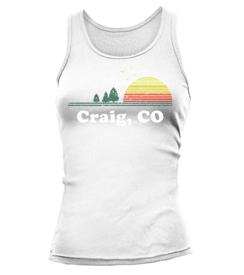 Vintage Craig Colorado Home Souvenir Print Tank top Woman